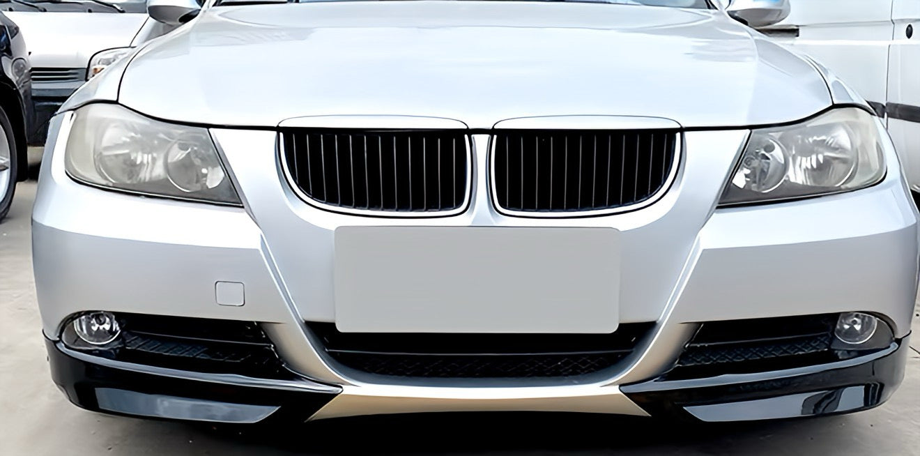 Performance Flaps / Splitter - Schwarz Hochglanz - passend für BMW E90 E91 PreLCI VorFacelift