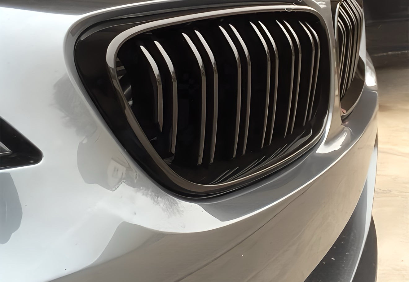 Performance Kühlergrill / Nieren - Schwarz Hochglanz / Doppelsteg - passend für BMW F22 F23 F87 M2