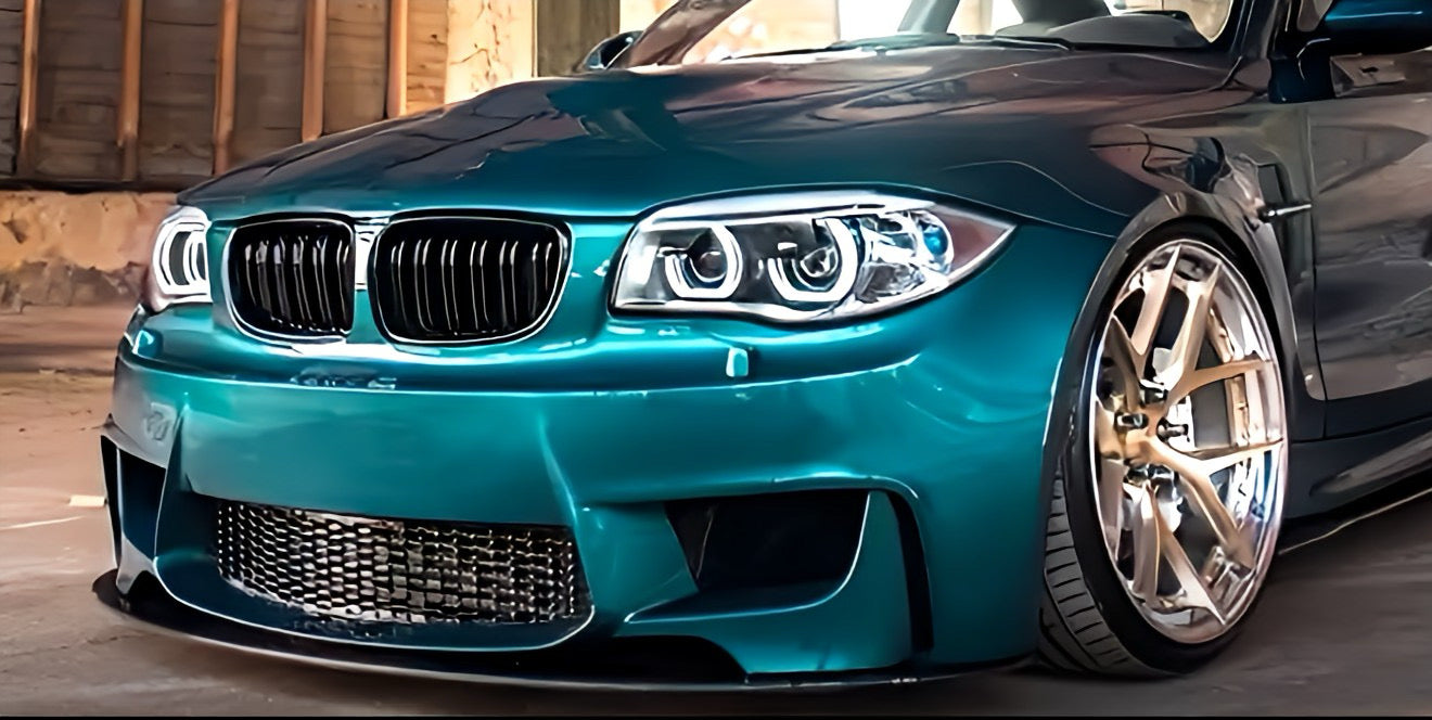 Performance Kühlergrill / Nieren - Schwarz Hochglanz / Doppelsteg - passend für BMW E81 E82 E87 E88