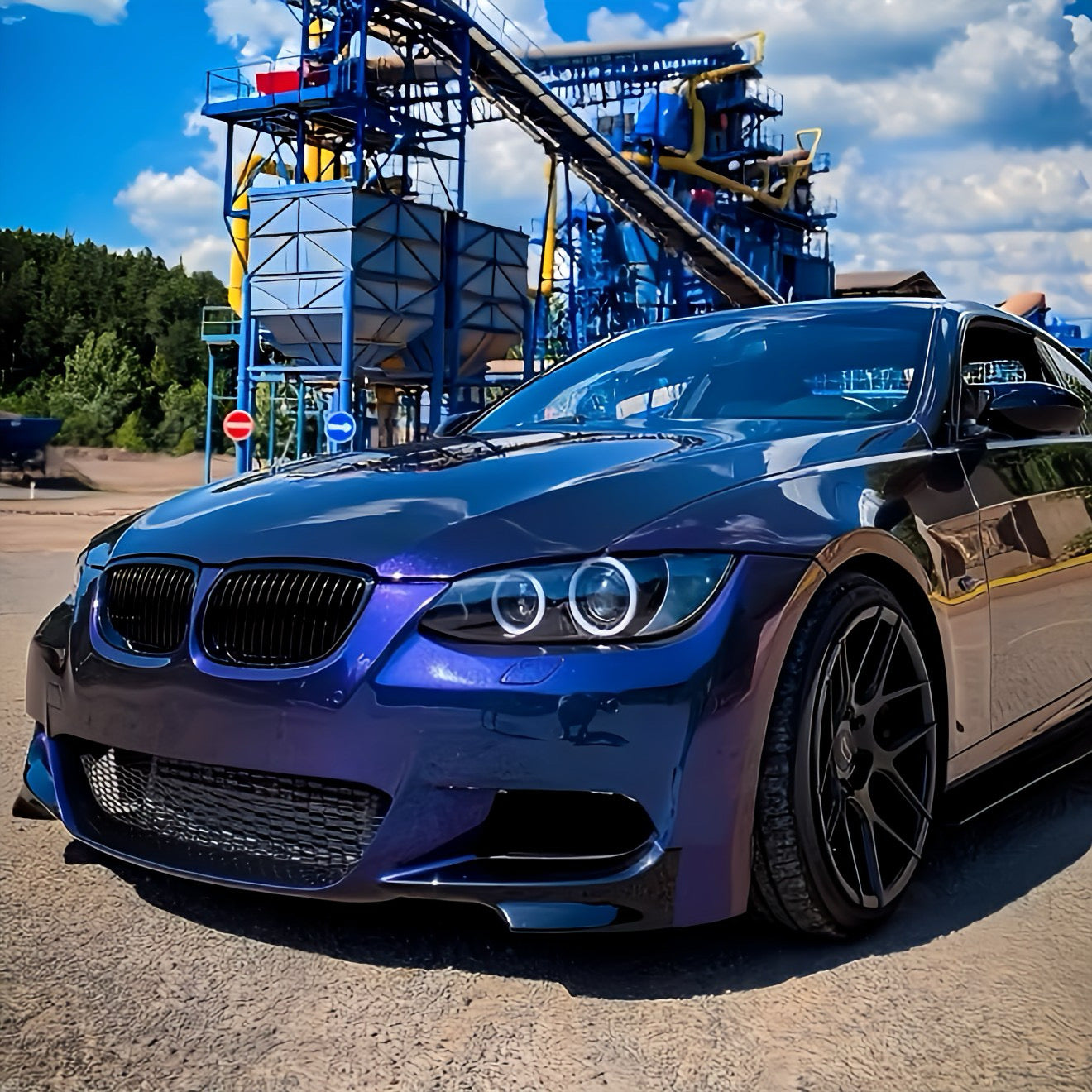 Performance Flaps / Splitter - Schwarz Hochglanz - passend für BMW E92 E93 LCI Facelift