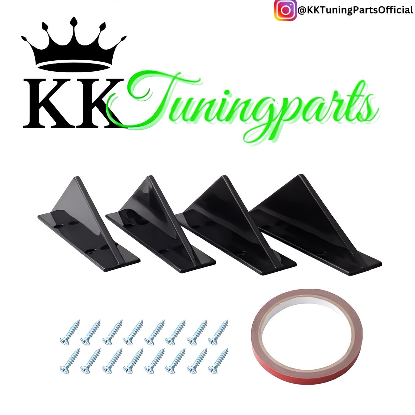 Performance Diffusor Splitter / Flaps - Schwarz Hochglanz - passend für BMW E30 E36 E39 E46 E60 E90 E92 E82 E88 F10 F30