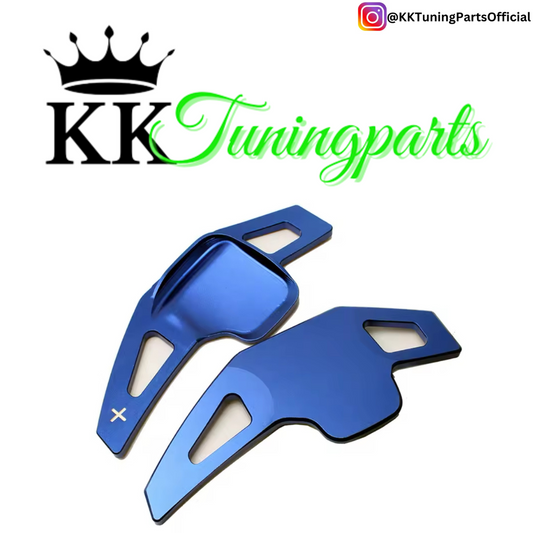 Performance Alu Schaltwippen / Paddles blau - passend für BMW F20 F21 F45 F22 F23 F46 F30 F31 F34 F32 F33 F36 F10 F11 F07 F12 F06 F13 X1 F48 X2 F39 X3 F25 X4 F26 X5 F15 X6 F16