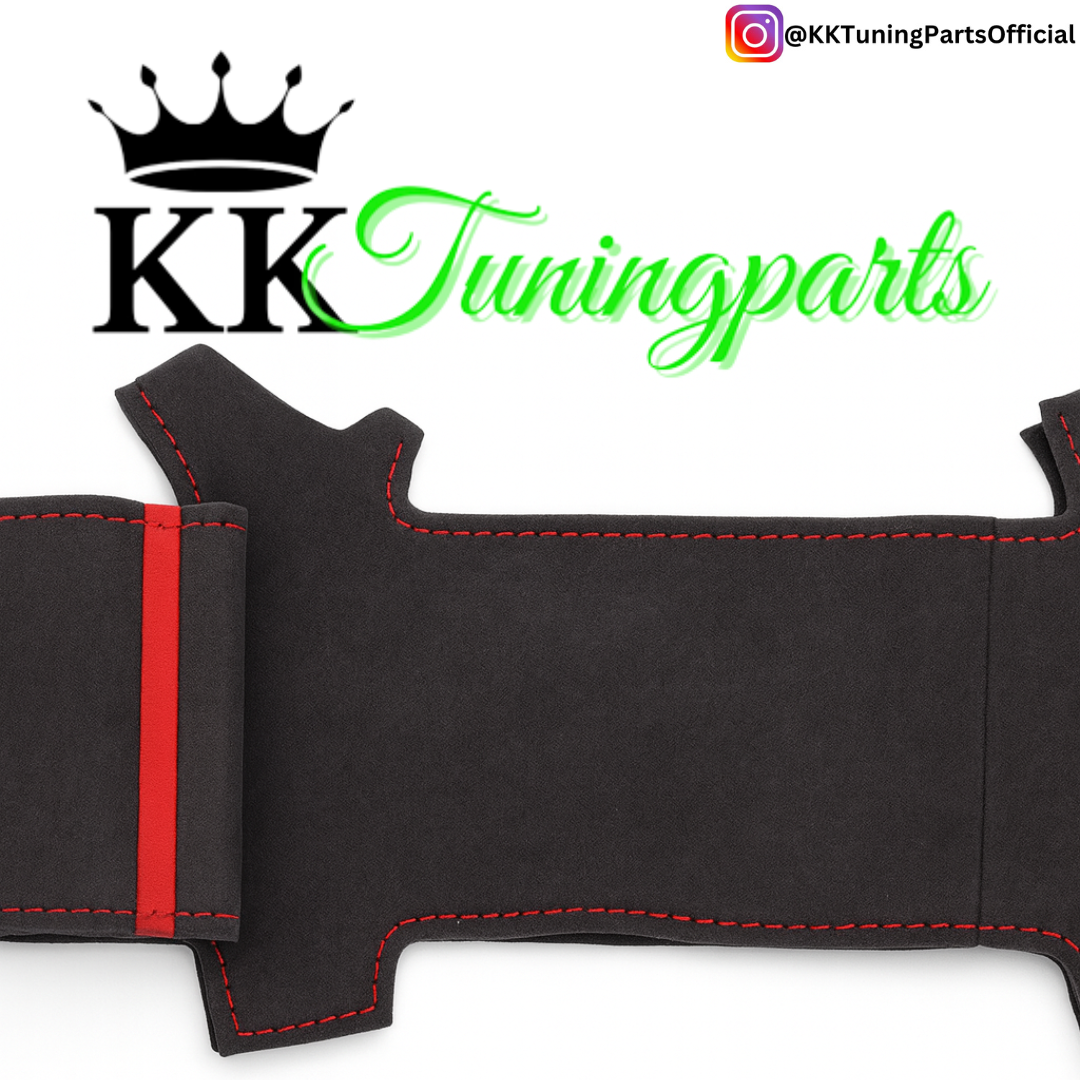 Performance Lenkradbezug - Alcantara + 12 Uhr Markierung rot - passend für BMW G20 G21 G22 G23 G26 G30 G31 G32 G11 G12 G14 G15 G16 G01 G02 G05 G06 G07 X3 X4 X5 X6