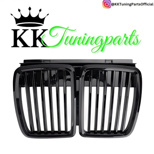 Performance Kühlergrill / Nieren - Schwarz Hochglanz - passend für BMW E30 Coupé Cabrio Limousine Touring