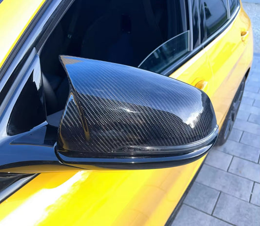 Performance Spiegelcover - Schwarz Hochglanz - passend für BMW F48 X1 F39 X2 G29 Z4 F52 F40 Toyota Supra