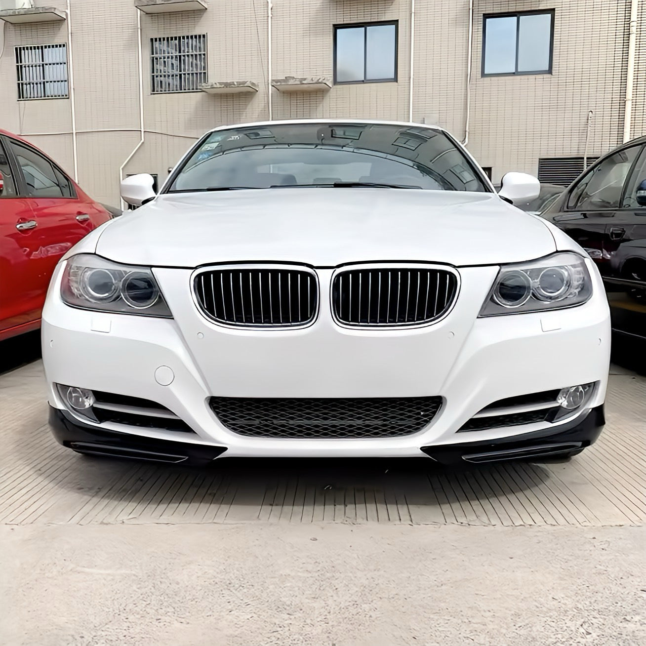 Performance Flaps / Splitter - Schwarz Hochglanz - passend für BMW E90 E91 LCI Facelift