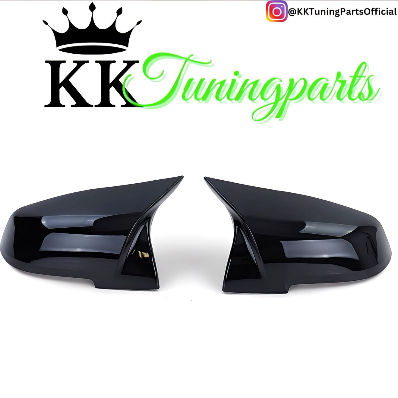 Performance Spiegelcover - Schwarz Hochglanz - passend für BMW F20 F21 F22 F23 F30 F31 F34 F32 F33 F36 F87 M2 E84 i3