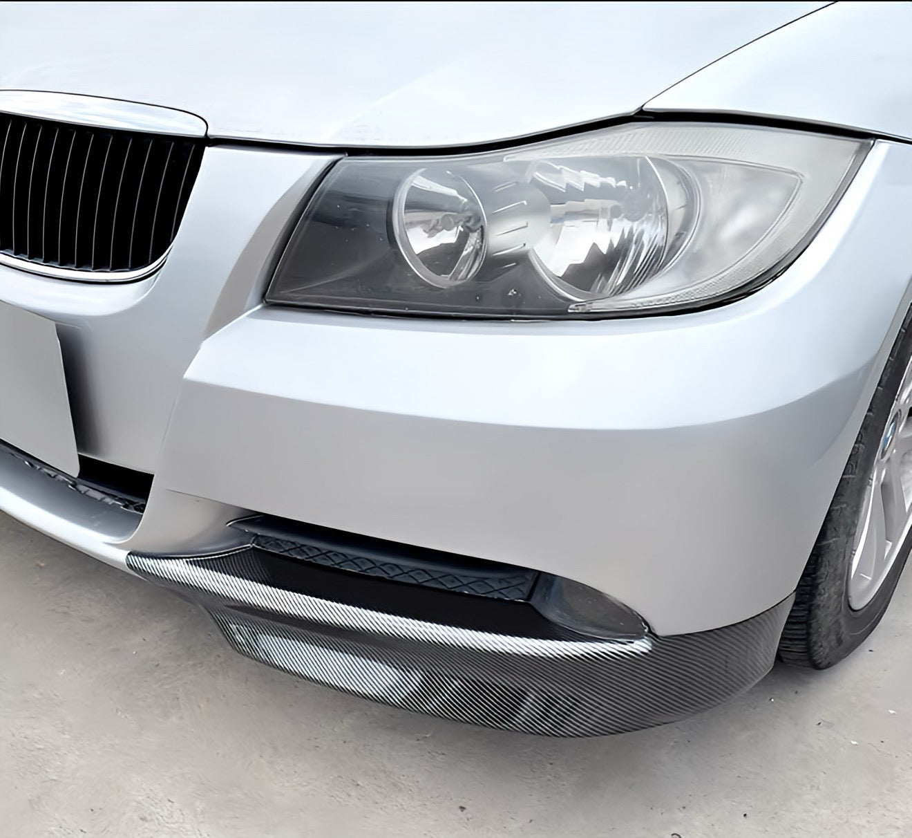 Performance Flaps / Splitter - Carbonlook - passend für BMW E90 E91 PreLCI VorFacelift