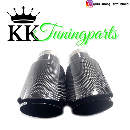 Performance Auspuffblenden -Echt Carbon - passend für 330i 335i BMW E30 E36 E39 E46 E60 E90 E92 E82 E88 F10 F30