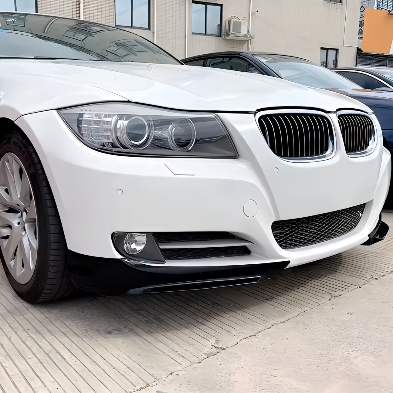 Performance Flaps / Splitter - Schwarz Hochglanz - passend für BMW E90 E91 LCI Facelift