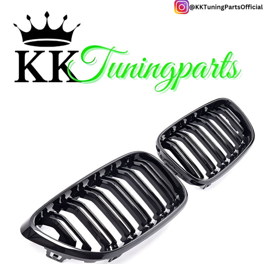 Performance Kühlergrill / Nieren - Schwarz Hochglanz / Doppelsteg - passend für BMW F22 F23 F87 M2