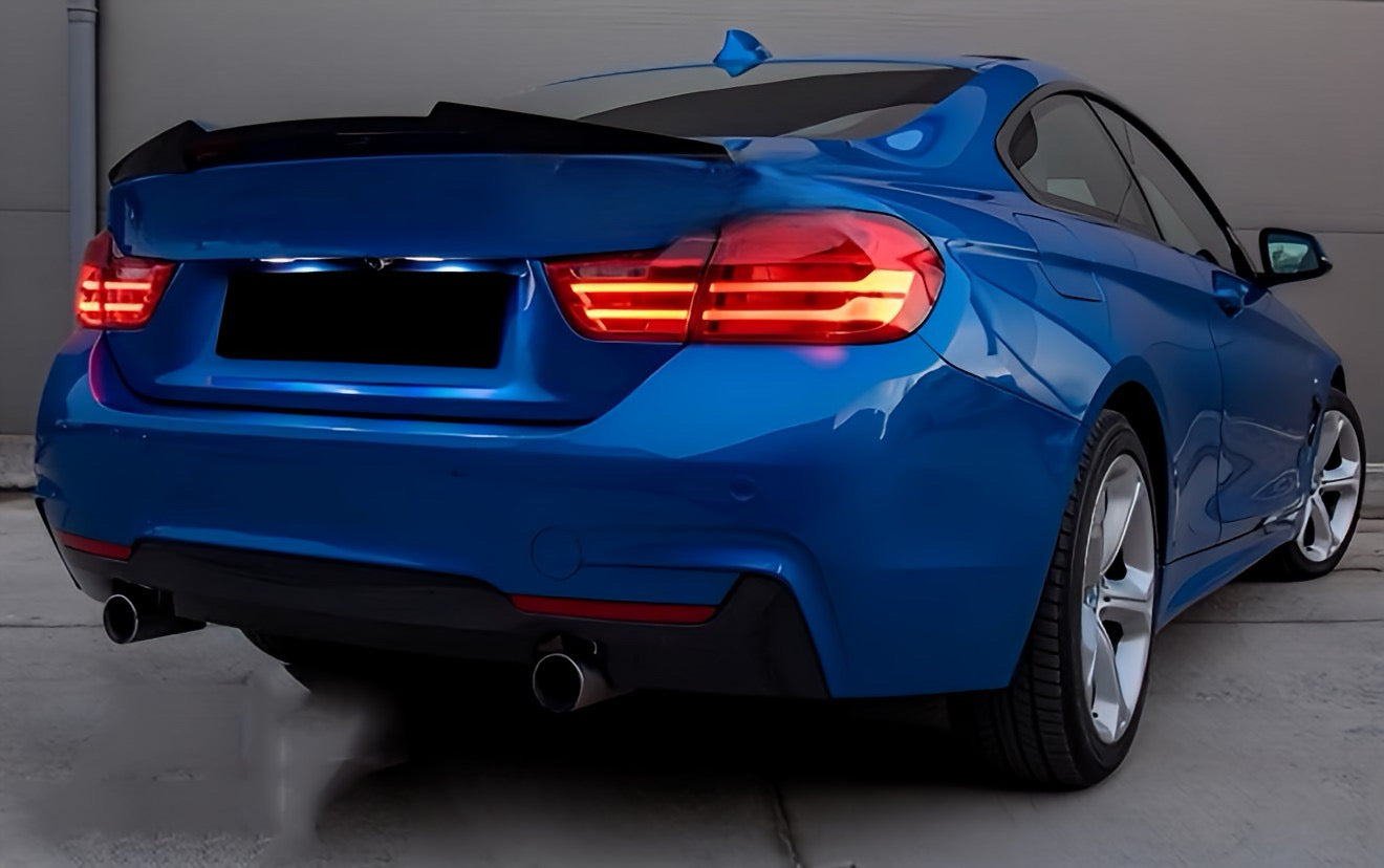 Performance Spoiler passend für BMW F30 F35 F80 - Schwarz Hochglanz