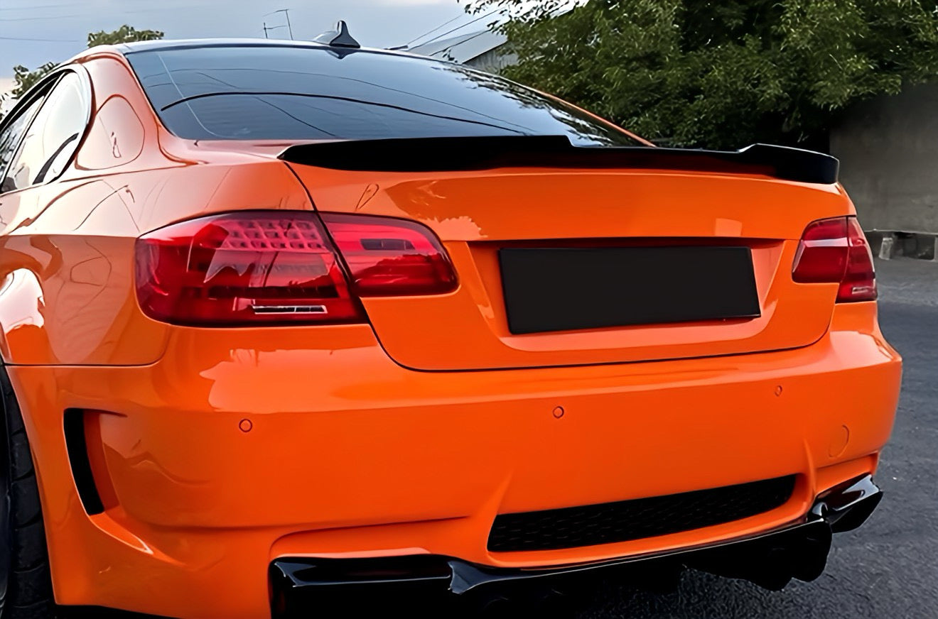 Performance Spoiler passend für BMW E92 E93 - Schwarz Hochglanz Coupé Cabrio