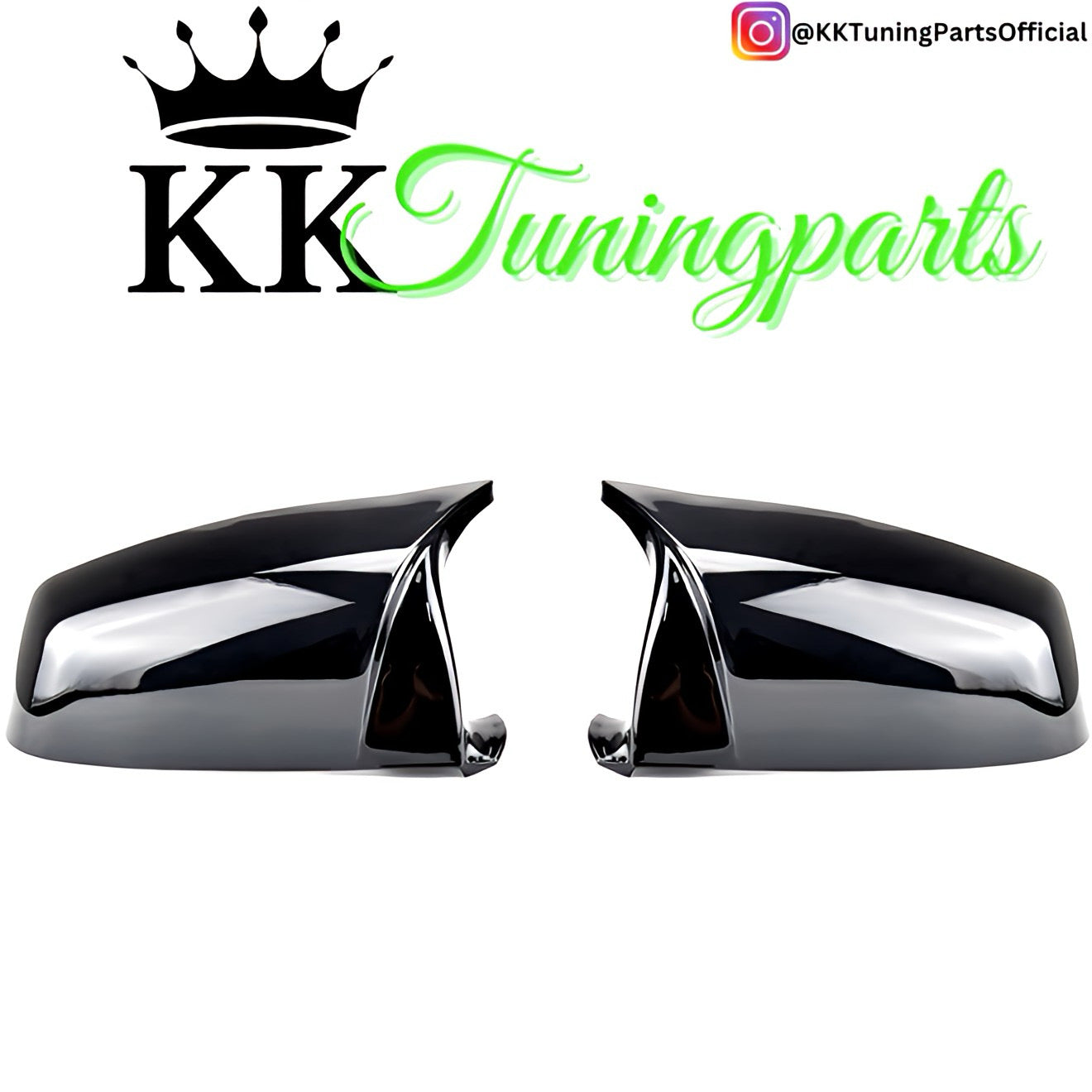 Performance Spiegelcover - Schwarz Hochglanz - passend für BMW F07 F10 F11 F06 F12 F13 F01 F02 F03 F04 E60 E61 E62 E63 E64