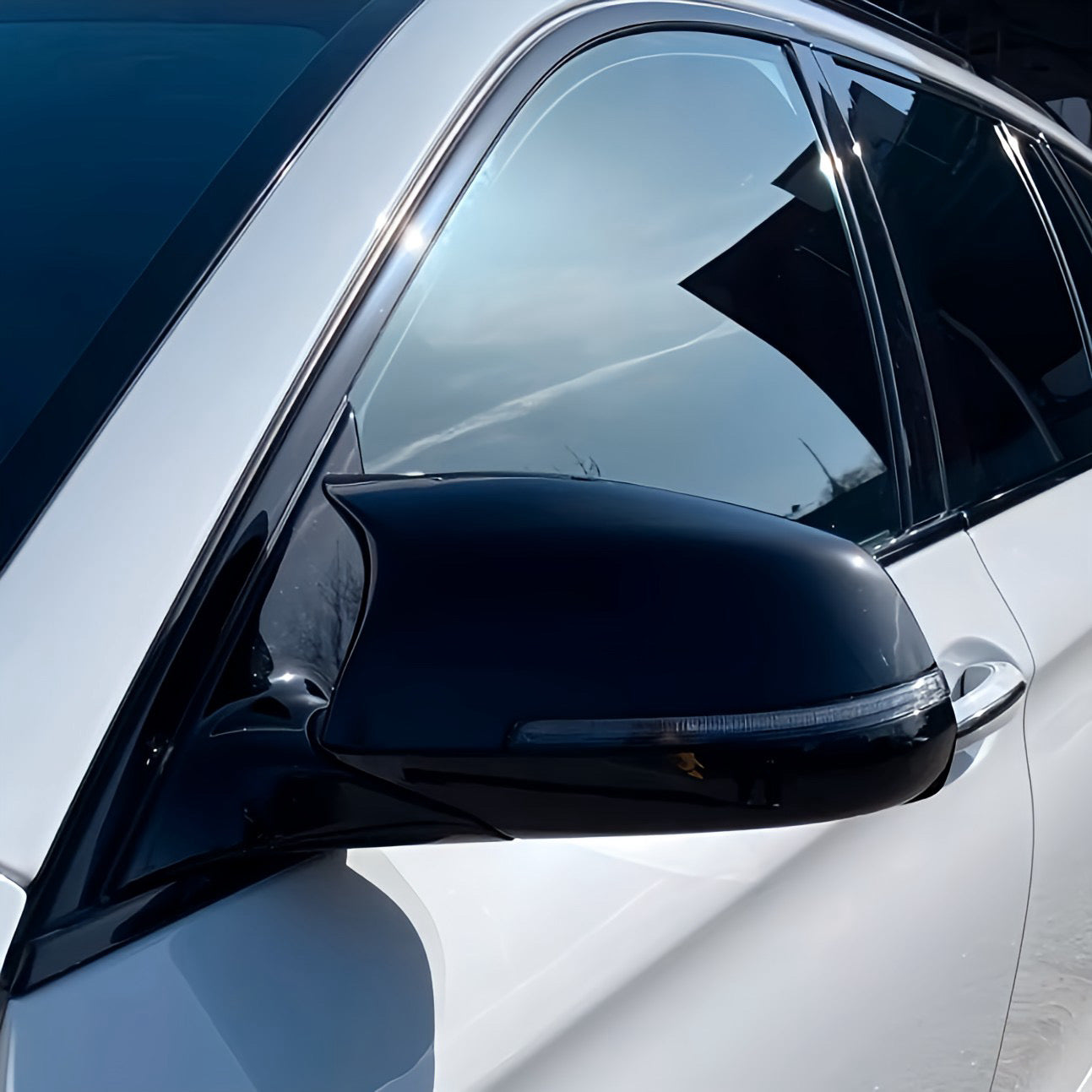 Performance Spiegelcover - Schwarz Hochglanz - passend für BMW F10 F11 F18 F07 F06 F12 F13 F01 F02