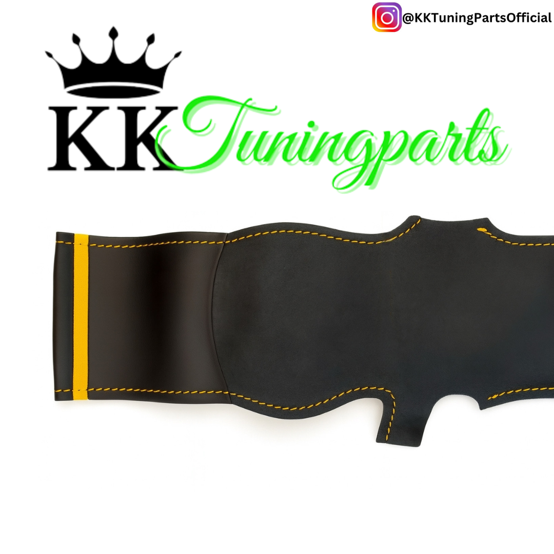 Performance Lenkradbezug - Leder mit Alcantara + 12 Uhr Markierung gelb - passend für BMW G20 G21 G22 G23 G26 G30 G31 G32 G11 G12 G14 G15 G16 G01 G02 G05 G06 G07 X3 X4 X5 X6