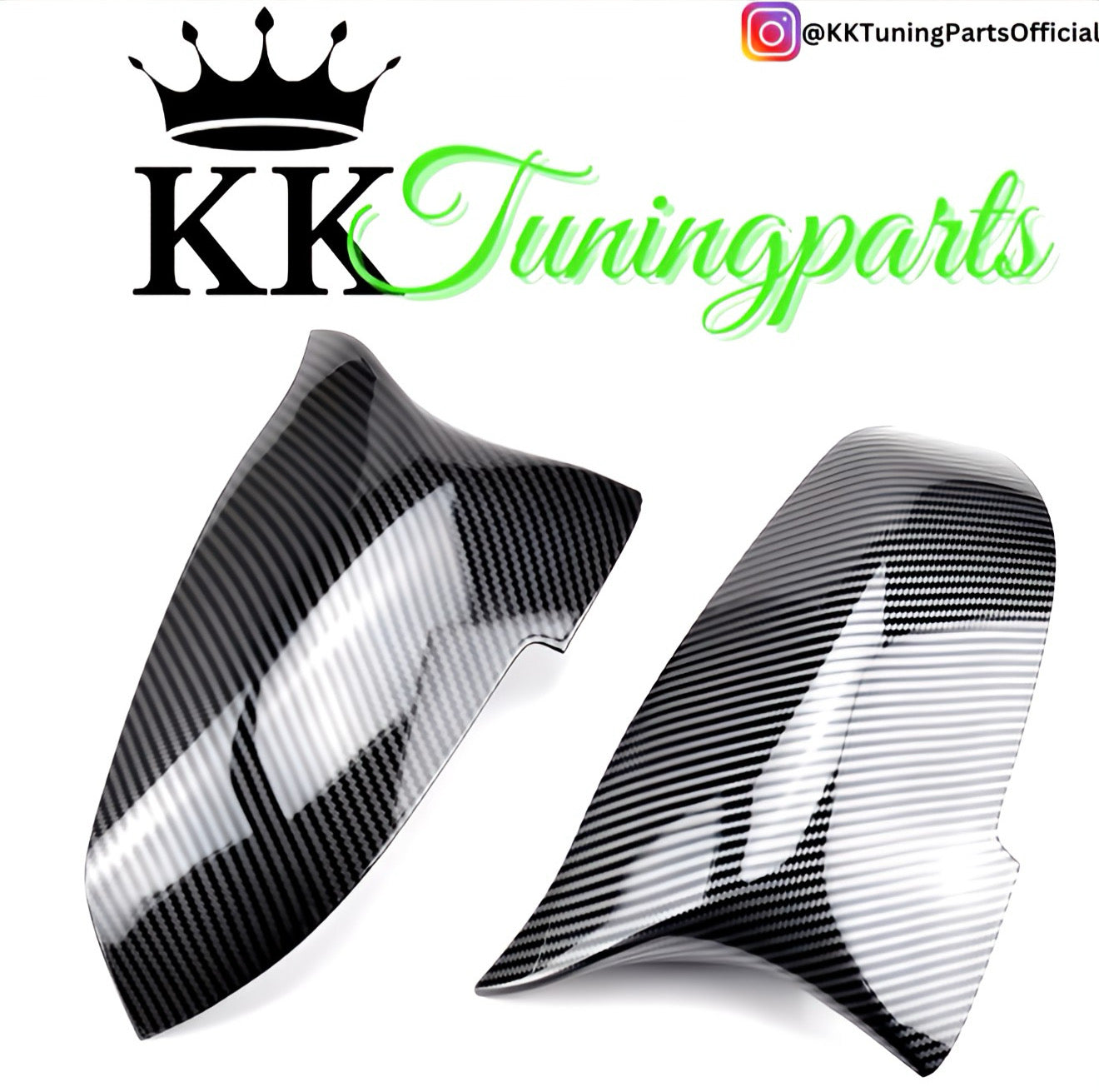 Performance Spiegelcover - Carbonlook - passend für BMW F10 F11 F18 F07 F06 F12 F13 F01 F02