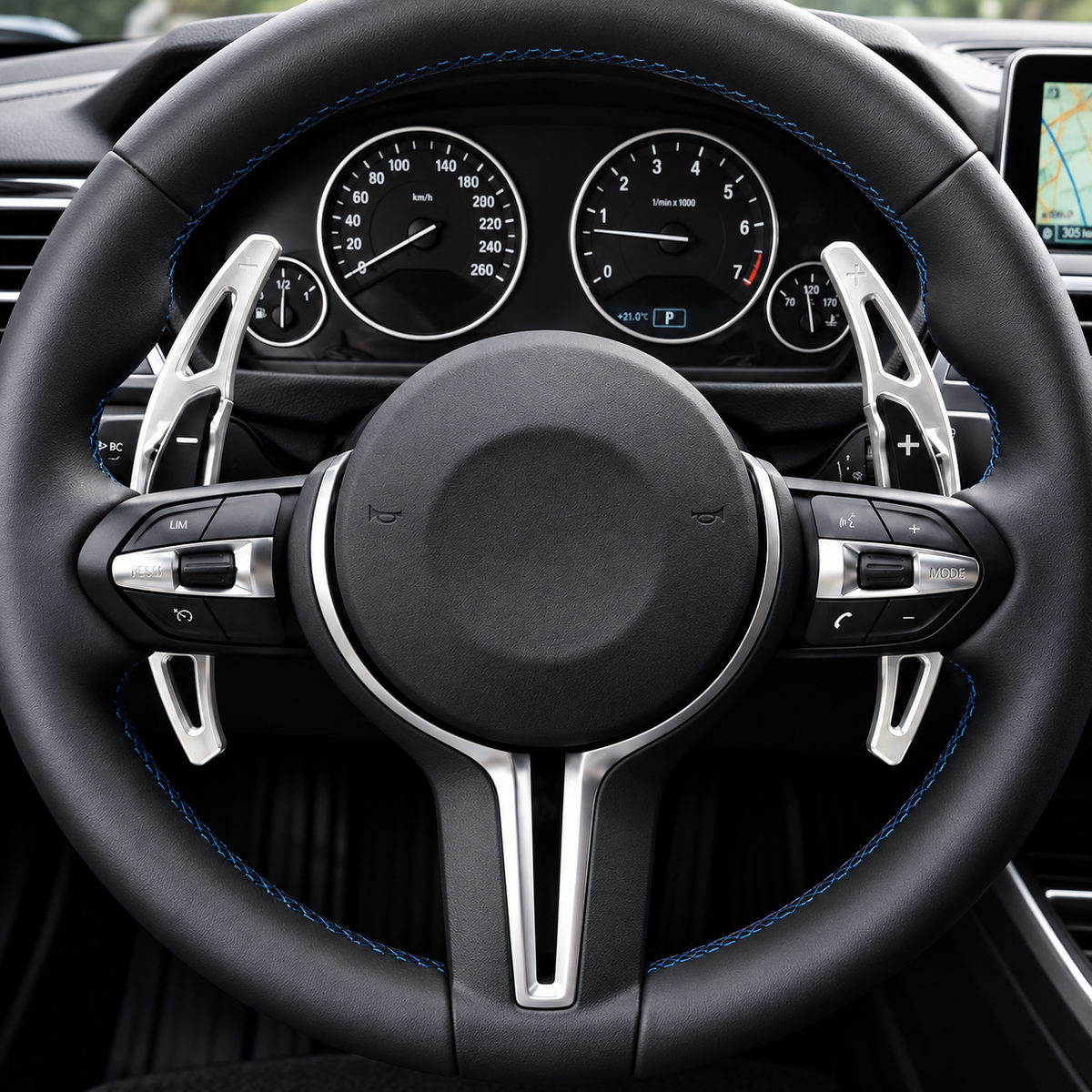 Performance Alu Schaltwippen / Paddles passend für BMW M2 F87 M3 F80 M4 F82 F83 M5 F10 M6 F06 F12 F13 X5 M F85 X6 M F86 - Silber