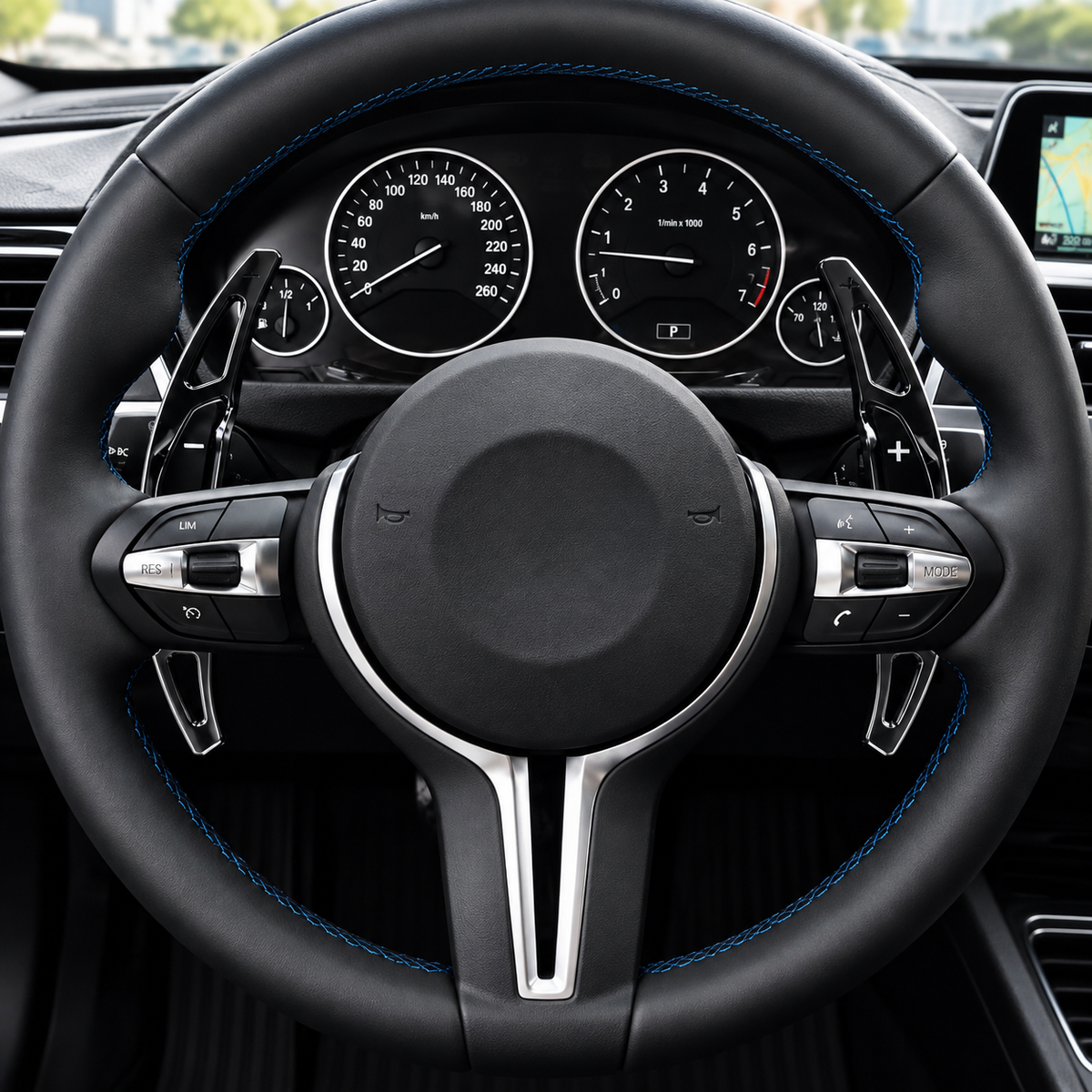 Performance Alu Schaltwippen / Paddles passend für BMW M2 F87 M3 F80 M4 F82 F83 M5 F10 M6 F06 F12 F13 X5 M F85 X6 M F86 - Schwarz
