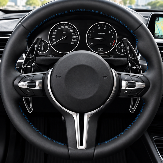Performance Alu Schaltwippen / Paddles passend für BMW M2 F87 M3 F80 M4 F82 F83 M5 F10 M6 F06 F12 F13 X5 M F85 X6 M F86 - Schwarz