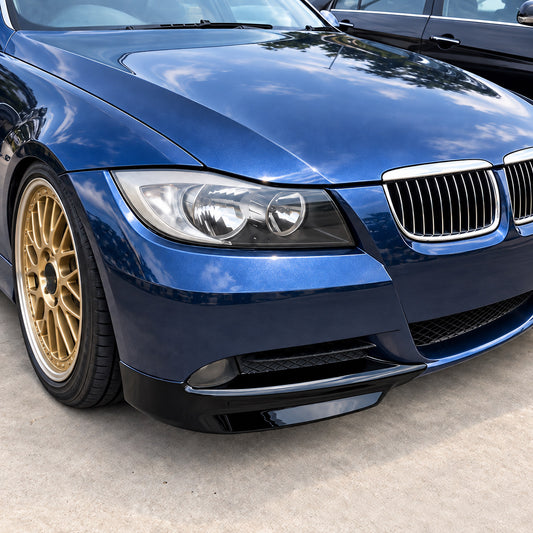 Performance Front Flaps passend für BMW E90 E91 Pre-LCI – Schwarz Hochglanz