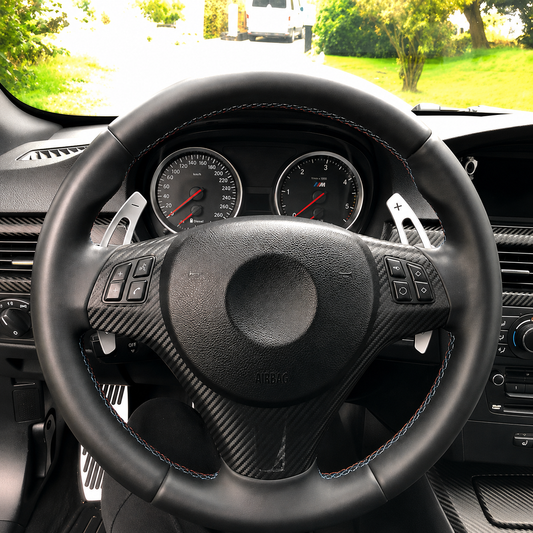 Performance Alu Schaltwippen / Paddles passend für BMW E82 E88 E90 E91 E92 E93 M3 E70 E71 LCI - Silber