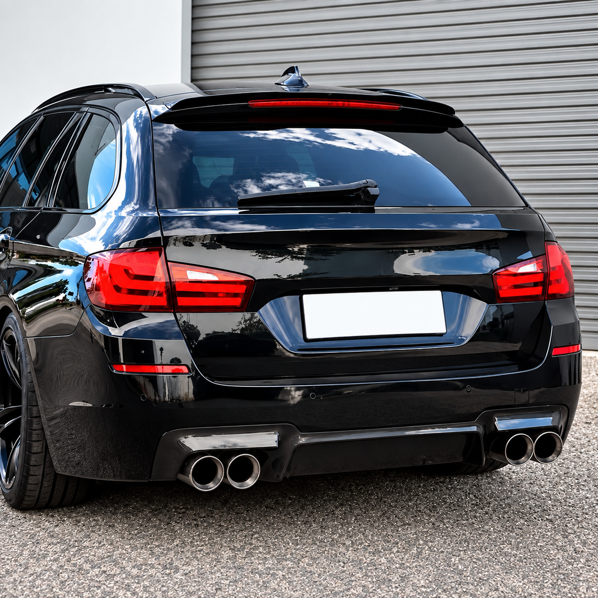 Performance Dachspoiler passend für BMW 5er Touring F11 – Schwarz Hochglanz
