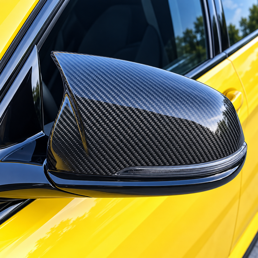 Performance Spiegelkappen passend für BMW F40 F52 F44 F48 F49 F39 G29 / Toyota GR Supra A90 – Carbonoptik