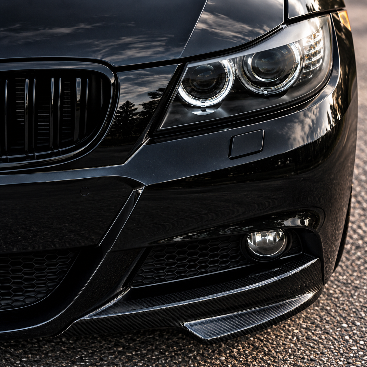 Performance Front Flaps passend für BMW E90 E91 LCI M-Paket – Carbonoptik