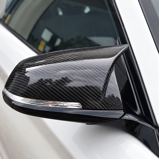 Performance Spiegelkappen passend für BMW F40 F52 F44 F48 F49 F39 G29 / Toyota GR Supra A90 – Echt Carbon