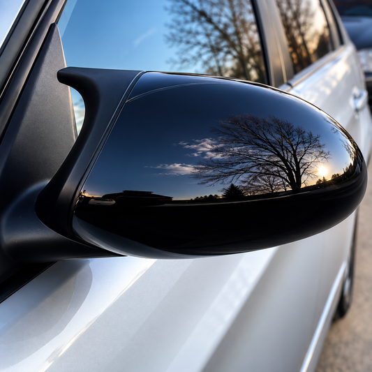 Performance Spiegelkappen passend für BMW E81 E87 E82 E88 E90 E91 E92 E93 Pre-LCI – Schwarz Hochglanz