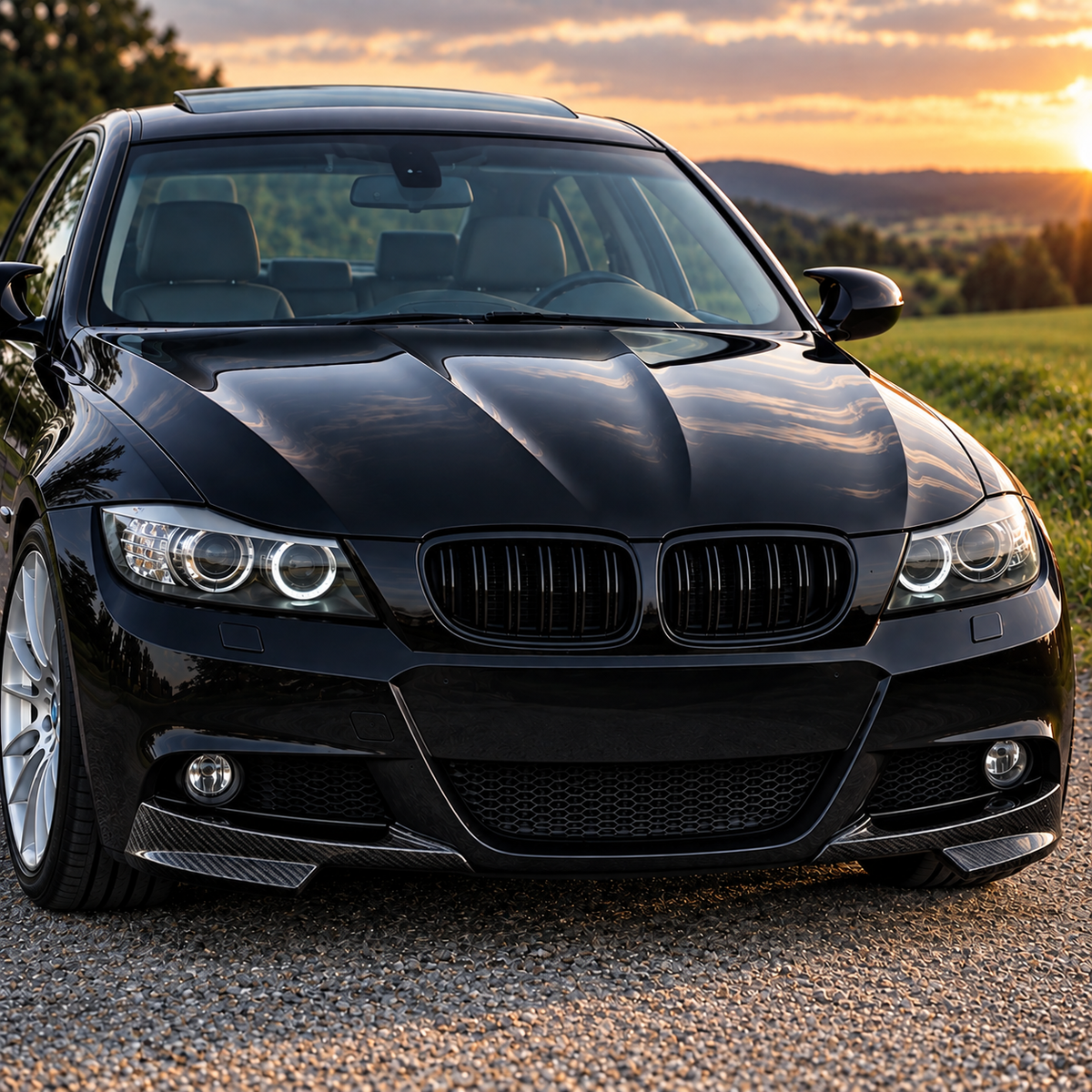Performance Front Flaps passend für BMW E90 E91 LCI M-Paket – Carbonoptik