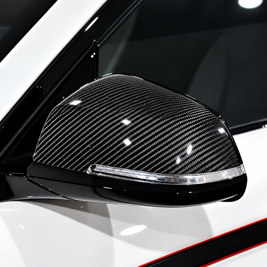 Performance Spiegelkappen passend für BMW F20 F21 F22 F23 F30 F31 F34 F35 F32 F33 F36 E84 F87 I01 – Echt Carbon