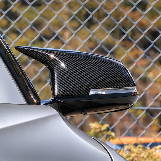 Performance Spiegelkappen passend für BMW F20 F21 F22 F23 F30 F31 F34 F35 F32 F33 F36 E84 F87 I01 – Carbonoptik