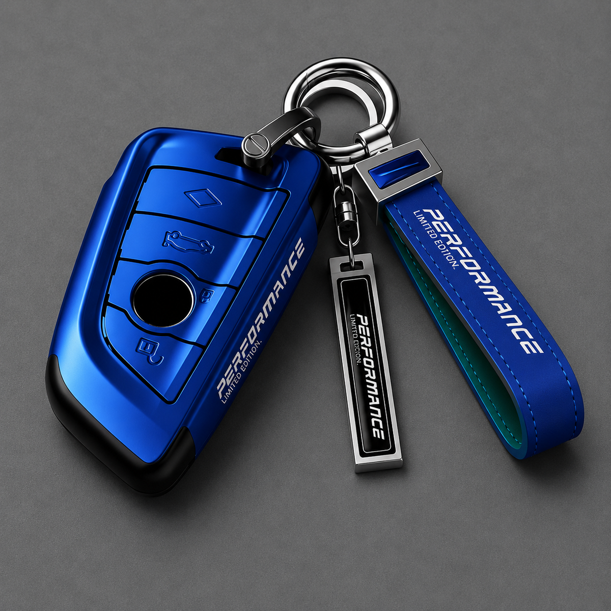 Schlüsselhülle Schlüsselcover passend für BMW F40 F44 G42 G20 G21 G22 G23 G30 G31 F90 G11 G12 G14 G15 G16 F48 F39 G01 G02 G05 G06 G07 G29 – Blau
