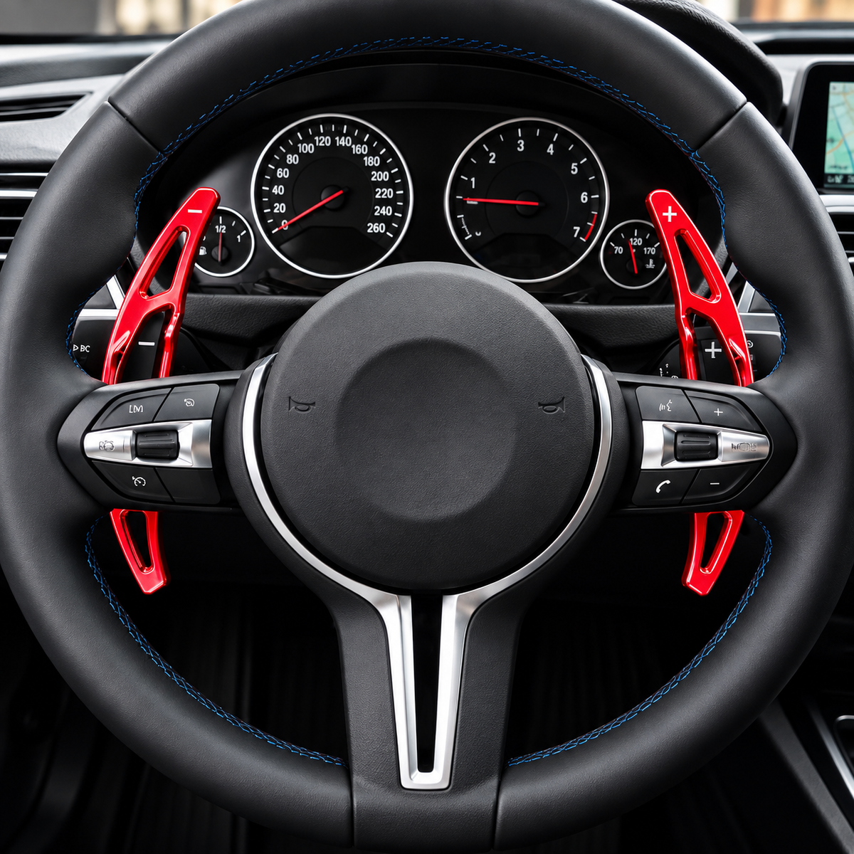 Performance Alu Schaltwippen / Paddles passend für BMW M2 F87 M3 F80 M4 F82 F83 M5 F10 M6 F06 F12 F13 X5 M F85 X6 M F86 - Rot