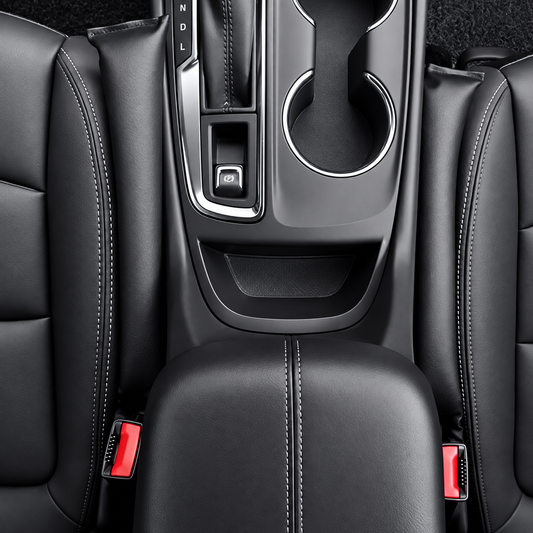 Sitzlückenfüller 2er-Set passend für BMW E46 E90 E92 F20 F21 F30 F31 G20 G21 E39 E60 F10 F11 G30 G31 X1 X3 X5 X6 Z4 – Leder