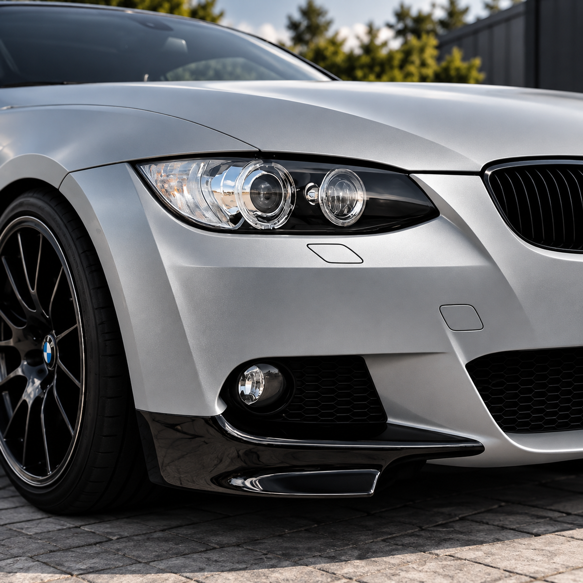 Performance Front Flaps passend für BMW E92 E93 M-Paket – Schwarz Hochglanz