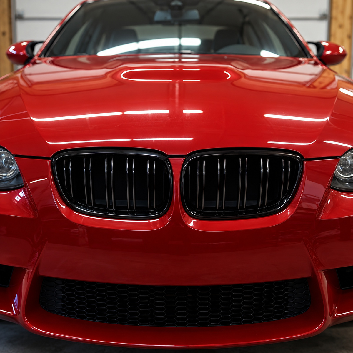 Performance Kühlernieren passend für BMW E92 E93 M3 Pre-LCI – Schwarz Hochglanz
