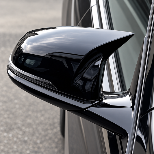 Performance Spiegelkappen passend für BMW F40 F52 F44 F48 F49 F39 G29 / Toyota GR Supra A90 – Schwarz Hochglanz