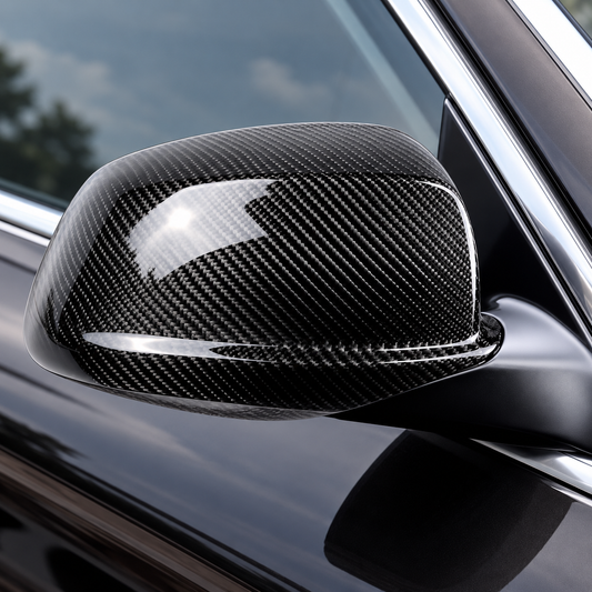 Performance Spiegelkappen passend für BMW F10 F11 F18 – Echt Carbon