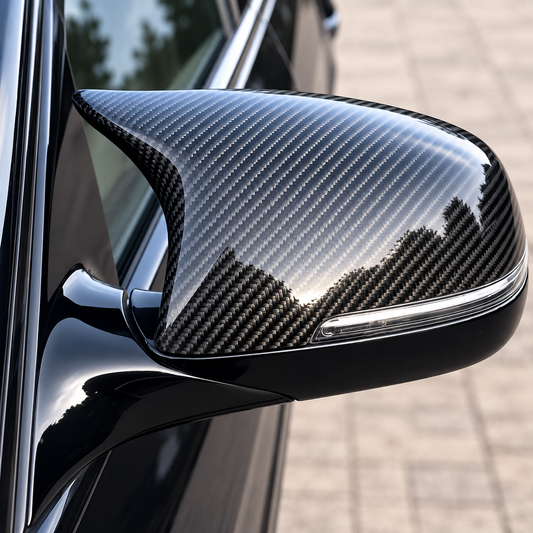 Performance Spiegelkappen passend für BMW F10 F11 F18 F07 F06 F12 F13 F01 F02 F03 – Echt Carbon