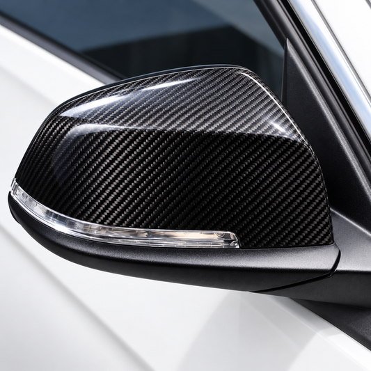 Performance Spiegelkappen passend für BMW F10 F11 F18 F07 F06 F12 F13 F01 F02 F03 – Echt Carbon