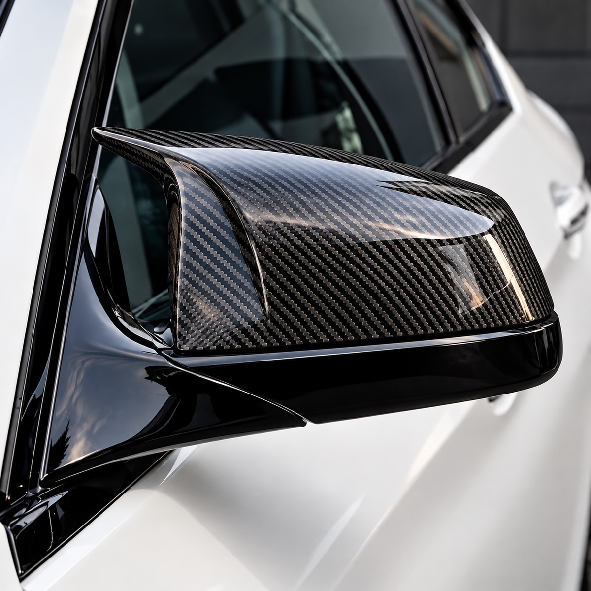 Performance Spiegelkappen passend für BMW E60 E61 E63 E64 F07 F10 F11 F06 F12 F13 F01 F02 F03 F04 – Carbonoptik