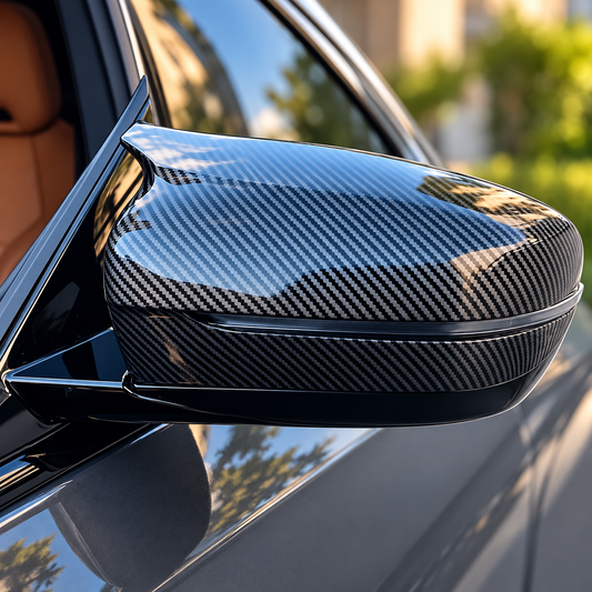 Performance Spiegelkappen passend für BMW G42 G20 G21 G28 G22 G23 G26 G30 G31 G38 G32 G11 G12 G14 G15 G16 – Carbonoptik