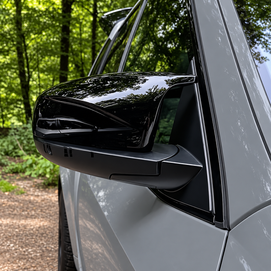 Performance Spiegelkappen passend für BMW E70 E71 E72 – Schwarz Hochglanz