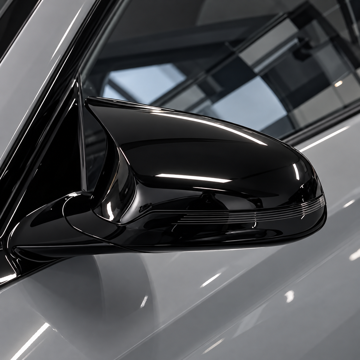 Performance Spiegelkappen passend für BMW F87 F80 F82 F83 – Schwarz Hochglanz