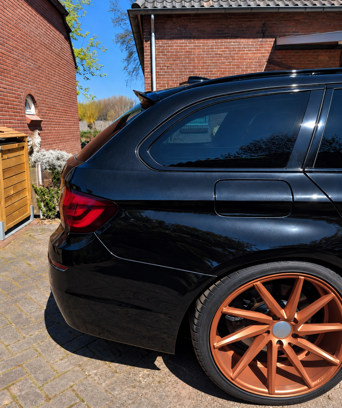 Performance Dachspoiler passend für BMW 5er Touring F11 – Schwarz Hochglanz