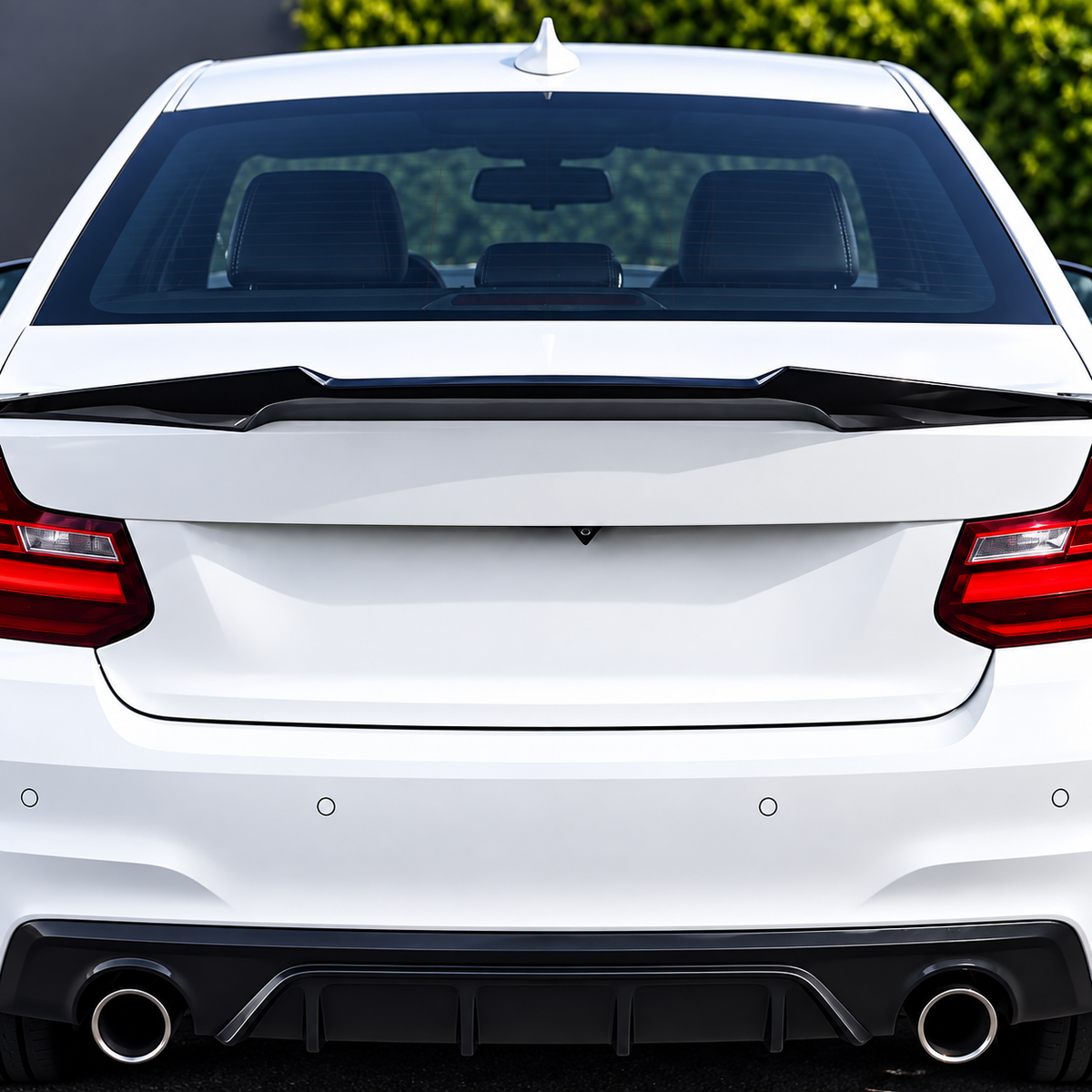 Performance Heckspoiler passend für BMW 2er F22 F23 M2 F87 – Schwarz Hochglanz