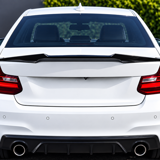 Performance Heckspoiler passend für BMW 2er F22 F23 M2 F87 – Schwarz Hochglanz